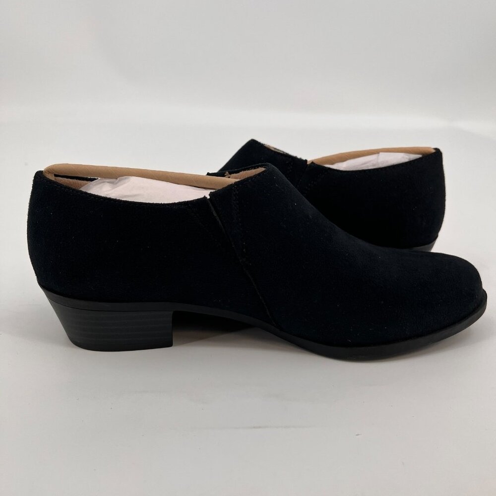 LifeStride Abilene Ankle Bootie Black Size 7M Fabric Upper Block Heel Slip On - Picture 7 of 13